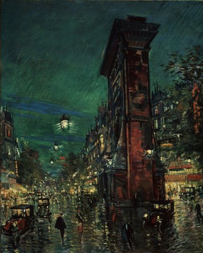 Párizs, Porte Saint-Denis, 1923-1939 alkotó: Konstantin Alekseevich Korovin