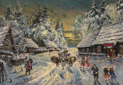 Orosz tél alkotó: Konstantin Alekseevich Korovin