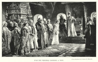 Rettegett Iván feleséget választ (metszet) alkotó: Konstantin Egorovich Makovsky