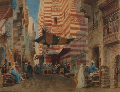 A kairói utcában, 1873 alkotó: Konstantin Egorovich Makovsky