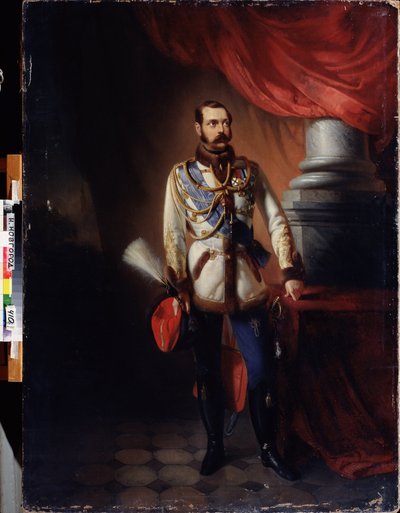 Sándor orosz császár portréja (a felszabadító néven ismert). alkotó: Konstantin Egorovich Makovsky