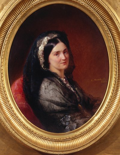 Tsountes Natalia Pavlovna Stroganova portréja 1796-1872, 1864 alkotó: Konstantin Egorovich Makovsky