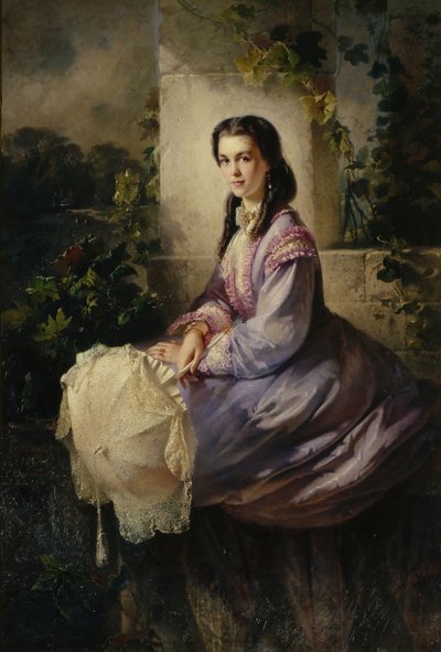 S.L. grófnő portréja Stroganova, 1864 alkotó: Konstantin Egorovich Makovsky