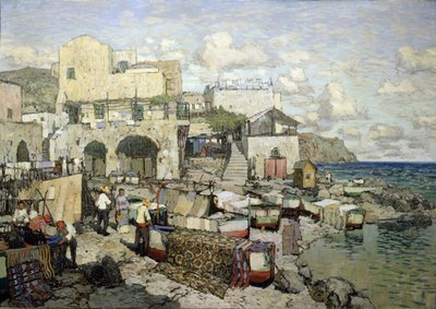 Kilátás a Capri-szigetre alkotó: Konstantin Ivanovich Gorbatov