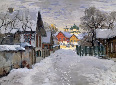 Téli éjszaka, Pszkov egyik sarka alkotó: Konstantin Ivanovich Gorbatov