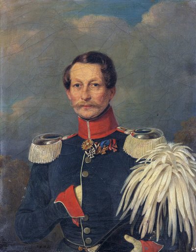 Adalbert de Prusse - Adalbert porosz herceg (1811-1873) portréja - Konstantin Johann Franz Cretius (1814-1901). Olajfestmény alkotó: Konstantin Johann Franz Cretius