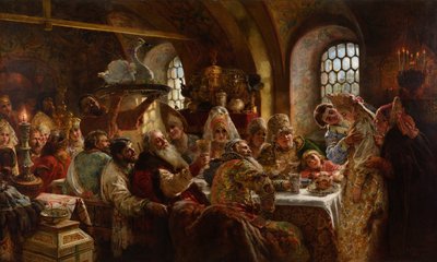 Bojár esküvői lakoma alkotó: Konstantin Makovsky