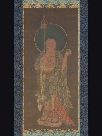 Kshitigarbha függő tekercs, 1300-50 alkotó: Korean School