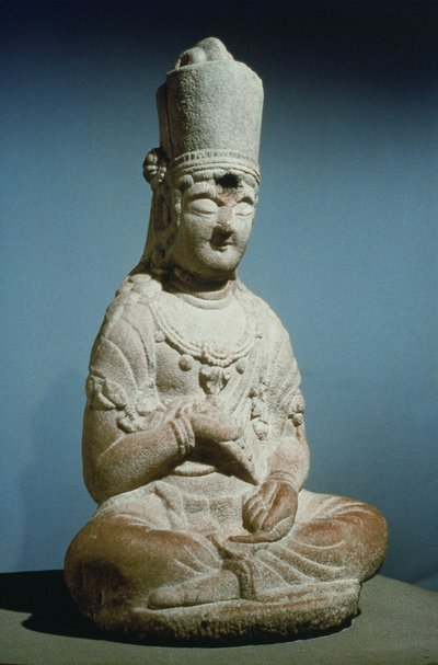 A koreai Hansong-sa bodhiszattva ül alkotó: Korean School