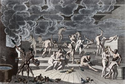 Orosz fürdőház, 1811 alkotó: Korneev
