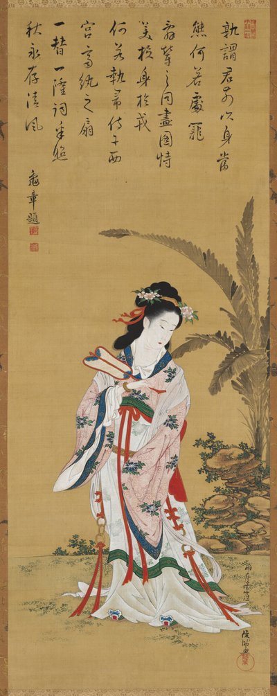 Kínai szépség, 1700-as évek vége – 1800-as évek eleje. alkotó: Kubo Shunman