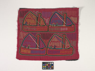 Shirt Panel (Mola) (fotó) alkotó: Kuna Indian Culture