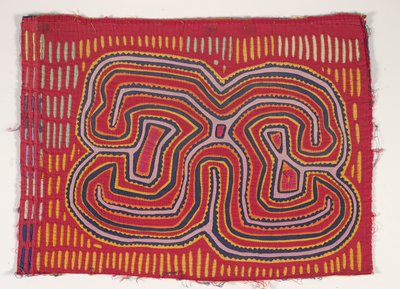 Shirt Panel (mola), 1950 körül (rátétes pamut) alkotó: Kuna Indian Culture