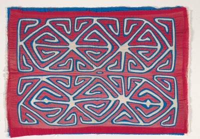 Shirt Panel (mola), 1950 körül (rátétes pamut) alkotó: Kuna Indian Culture