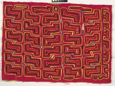 Shirt Panel (mola), 1950 körül (rátétes pamut) alkotó: Kuna Indian Culture