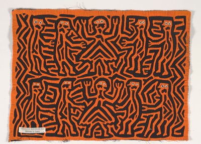 Shirt Panel (mola), 1950 körül (rátétes pamut) alkotó: Kuna Indian Culture