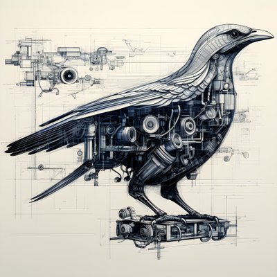 Gőz mechanikus madárterv a Da Vinci 4-től alkotó: Kurt Heppke