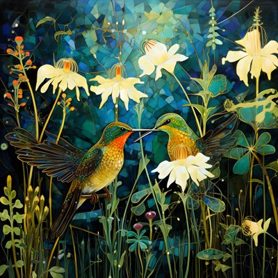 Kolibris und ein Frosch im Wald 4 alkotó: Kurt Heppke