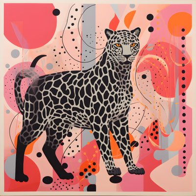 Leopard streifen mit Strudeln und Schleifen 3 alkotó: Kurt Heppke