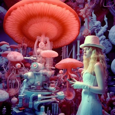 Szuperfelbontású elektronmikroszkóp felvétel nőről David LaChapelle művészi stílusában 4 alkotó: Kurt Heppke