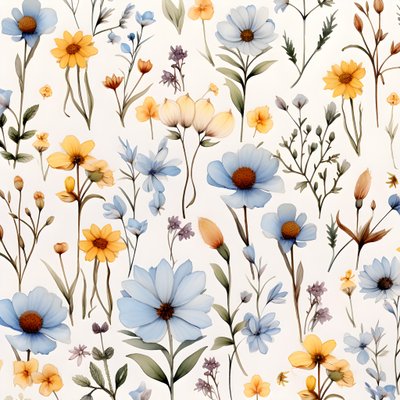 aquarell boho floral wildflowers 2 alkotó: Kurt Heppke