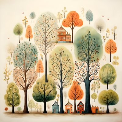 childrens illustration trees 2 alkotó: Kurt Heppke