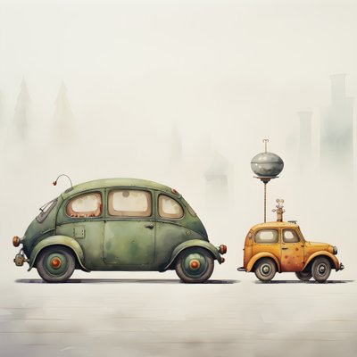ein großes und ein kleines Auto 4 alkotó: Kurt Heppke