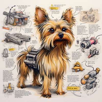 magyarázat egy mechanikus Yorkie kutyához 3 alkotó: Kurt Heppke