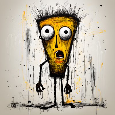 gelbe Cartoonfigur 1 alkotó: Kurt Heppke