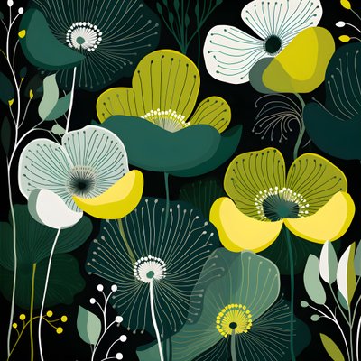 kortárs absztrakt formák Marimekko 4 alkotó: Kurt Heppke