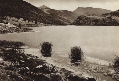Olaszország: Scanno-tó, Abruzzi (f/w fotó) alkotó: Kurt Hielscher