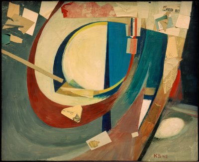 Kép absztrakt Skoyen II alkotó: Kurt Schwitters