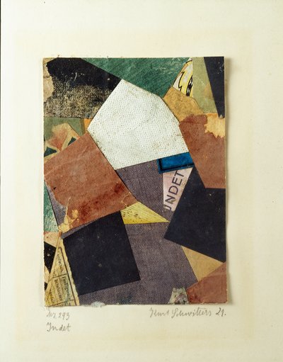 Merz 293 Kollázs, Kurt Schwitters (1887-1948) 1921 Magángyűjtemény alkotó: Kurt Schwitters