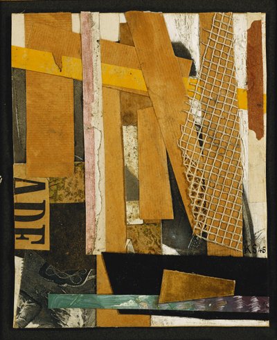 Merz Kép; Merzbild, 1945 alkotó: Kurt Schwitters