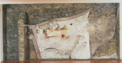 "Merzbarn" faldombormű alkotó: Kurt Schwitters
