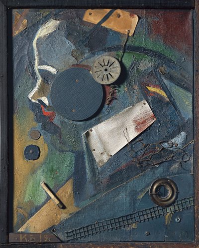 Merzbild 1A A pszichiáter, 1919 alkotó: Kurt Schwitters