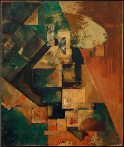 Merzbild 1 B kép vörös kereszttel alkotó: Kurt Schwitters