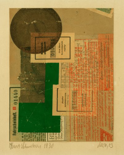 Mz 30,23 alkotó: Kurt Schwitters