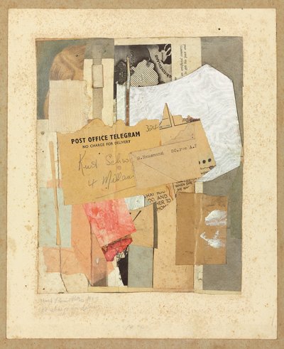 Nincs szállítási díj, 1947 alkotó: Kurt Schwitters