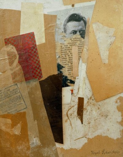 Cím nélkül (Kurt Schwitters korai portréjával) alkotó: Kurt Schwitters
