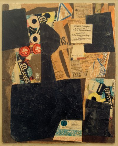 Ohne Titel (ezt igazolom) alkotó: Kurt Schwitters
