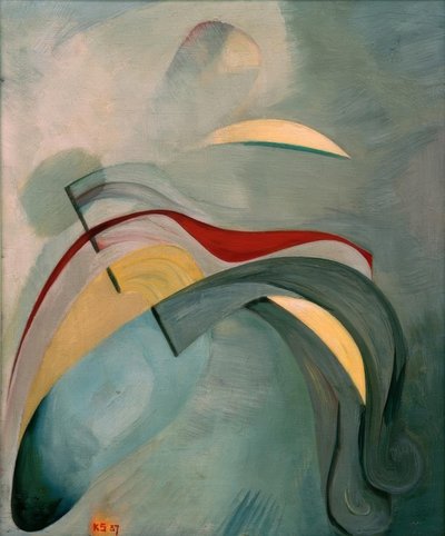 Piros vonal (1) alkotó: Kurt Schwitters