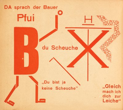 A madárijesztő. Mese A madárijesztő. Tündérmesék, 1925. alkotó: Kurt Schwitters