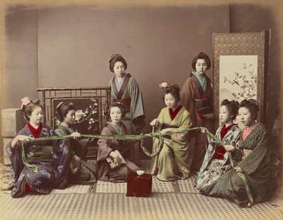 (Konkonchiki) Japán lány játék játék alkotó: Kusakabe Kimbei