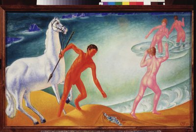 Szomjas harcos. Kuzma Szergejevics Petrov Vodkin (Petrov-Vodkin) festménye (Kouzma Petrov Vodkin) (Petrov-Vodkin) (1878-1939), olaj, vászon alkotó: Kuzma Sergeevich Petrov Vodkin