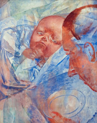Anya és gyermeke - Petrov-Vodkin (Petrov Vodkin), Kuzma Szergejevics (1878-1939) - 1922 - Olaj, vászon - 64,2x50,3 - Magángyűjtemény alkotó: Kuzma Sergeevich Petrov Vodkin