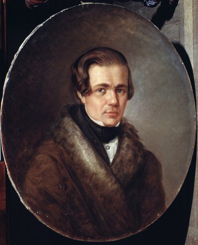 "" Alekszej Kolcov (1809-1842) orosz költő portréja"" Kirill Gorbounov (Gorbunov) festménye (1822-1891) 1872 Puskin Emlékmúzeum, Szentpétervár alkotó: Kyrill Antonovitch Gorbunov