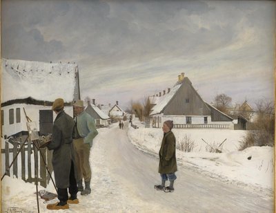 A festő a faluban alkotó: Laurits Andersen Ring