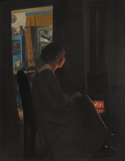 Szürkület. A művész felesége alkotó: Laurits Andersen Ring