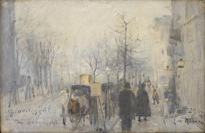 Kilátás a Café Osborne ablakából Frederiksberg Allé felé alkotó: Laurits Andersen Ring